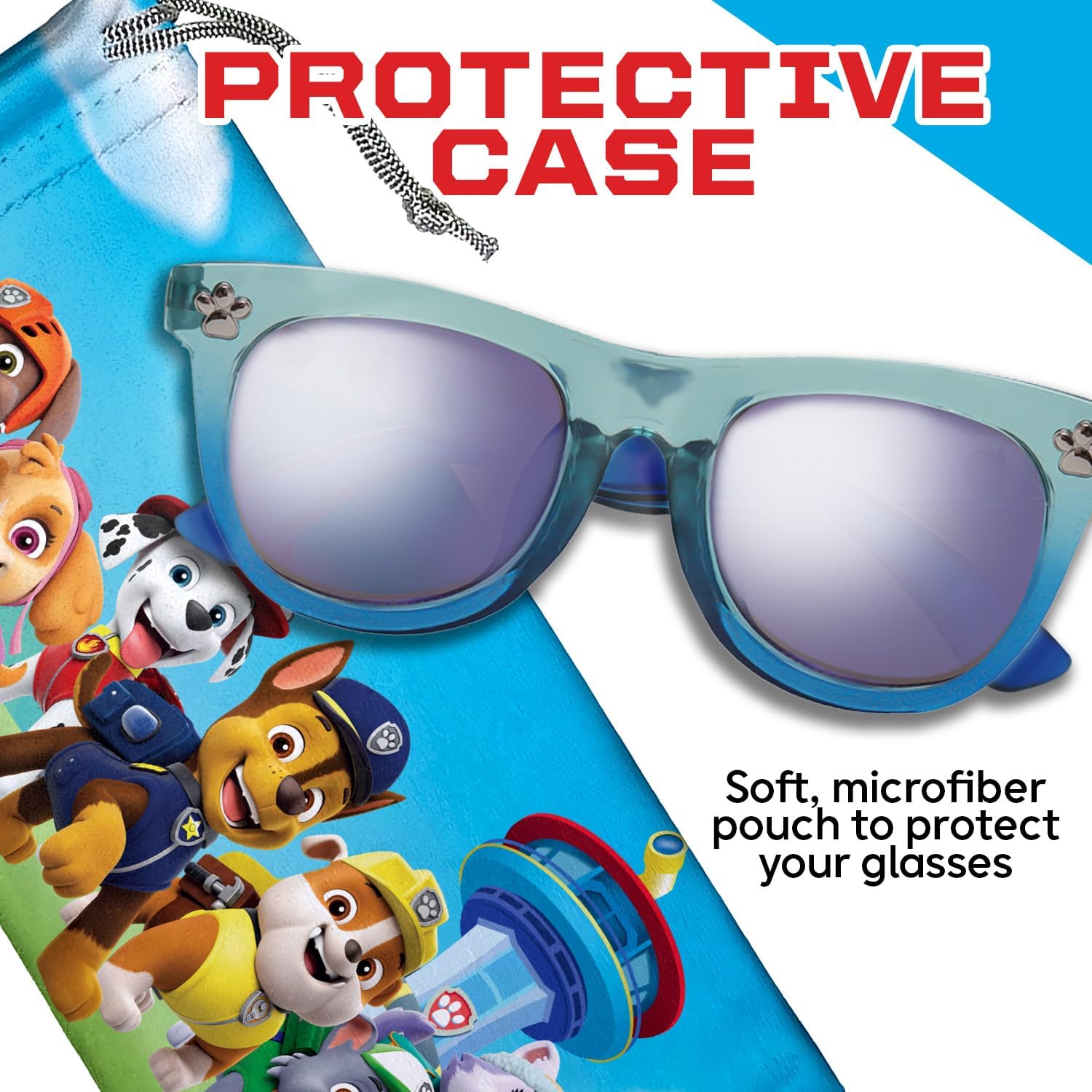 Sun-Staches Sun-Staches Paw Patrol and Paw Patrol Skye Sunglasses for Kids - with Soft Case - Officially Licensed Paw Patrol Merchandise