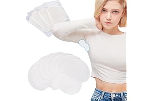 KONGDY Armpit Sweat Pads, 50 Pads Disposable Underarm Sweat Pads Armpit Sweat Pads for Women and Men Comfortable Absorbent Dress Adhesive Armpit Pads Sweating Women (3.7 * 4.7 in)