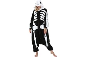 DarkCom Animal Onesie One Piece Pajamas Women Men Cosplay Halloween Costume Christmas Sleepwear