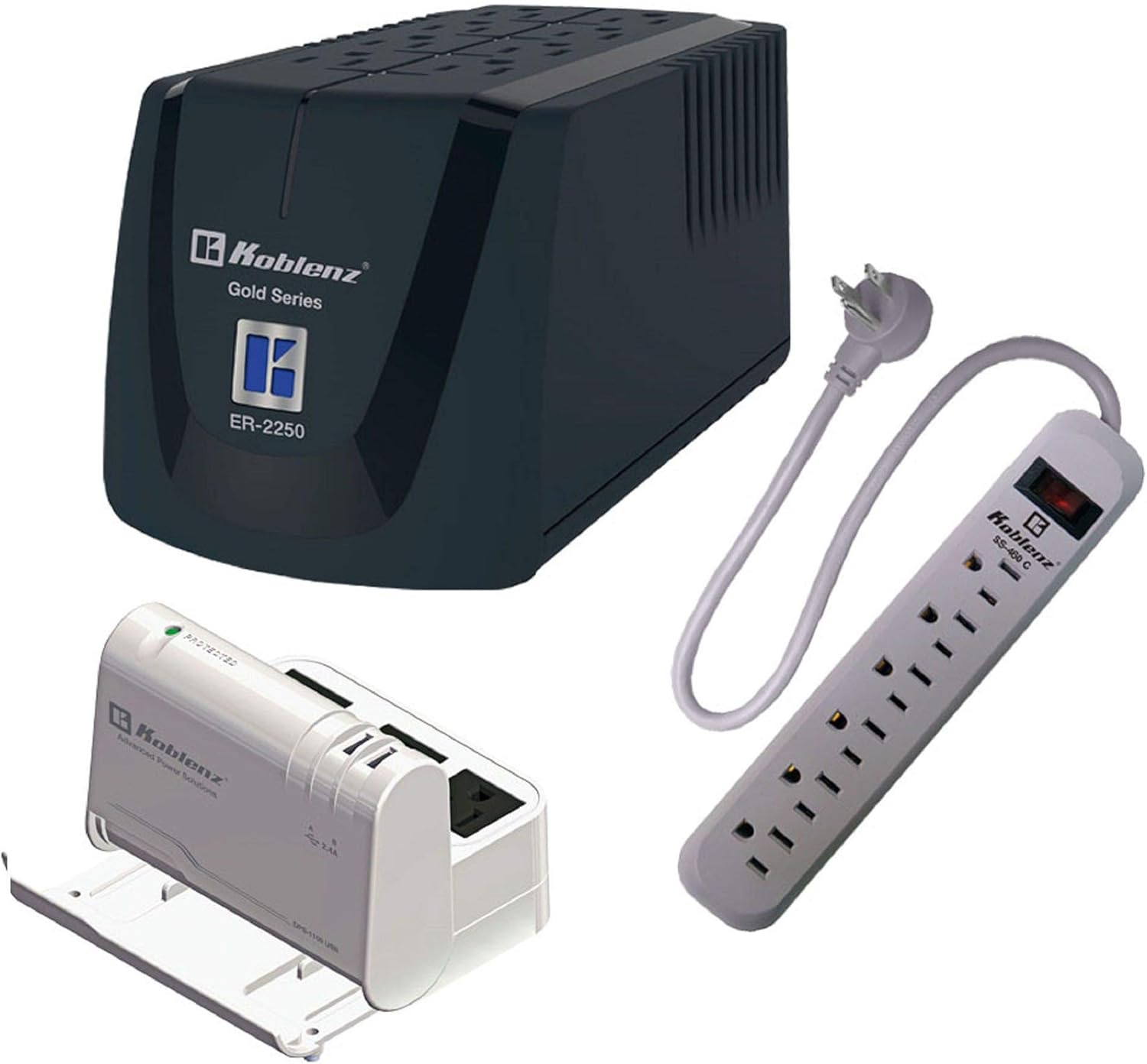 Koblenz Kit Energia 3 Pack Regulador de Energia Linea Gold Koblenz Kit Energia 3 Pack Regulador de Energia Linea Gold