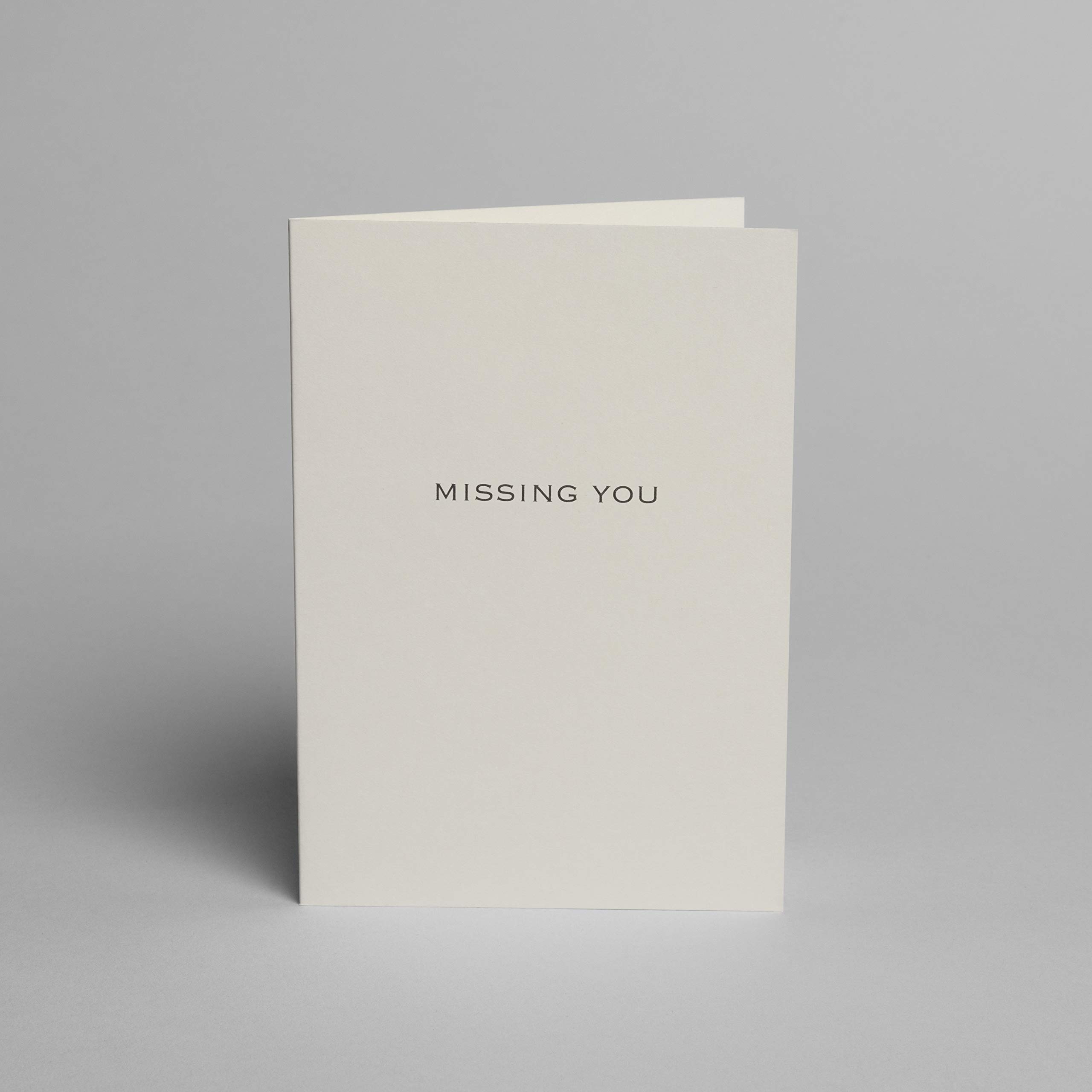 Blake Note Cards Indigo Missing You Oyster Note Cards with envelopes A6 148mm x 105mm - Pack of 5