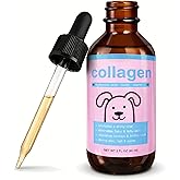 Liquid Collagen for Dogs & Cats – Grass-Fed Collagen Peptides with Biotin, Vitamin C & Hyaluronic Acid, Supports Skin & Coat 