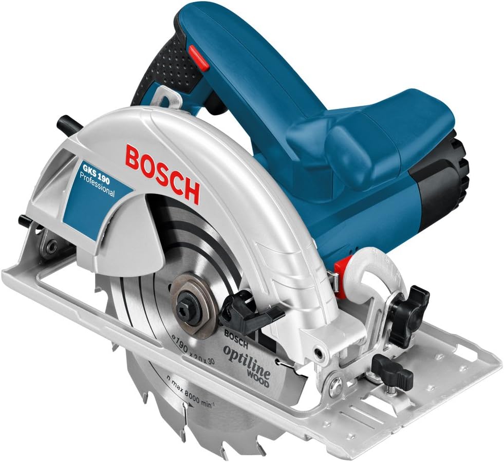 Bosch Professional Hand-Held Circular Saw GKS 190 (110 V, incl. circular saw blade, Parallel guide,Hex key WAF 5 )