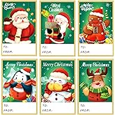 90 PCS Christmas Labels Stickers, Christmas Gift Tag Stickers Name Tags Self-Adhesive Labels