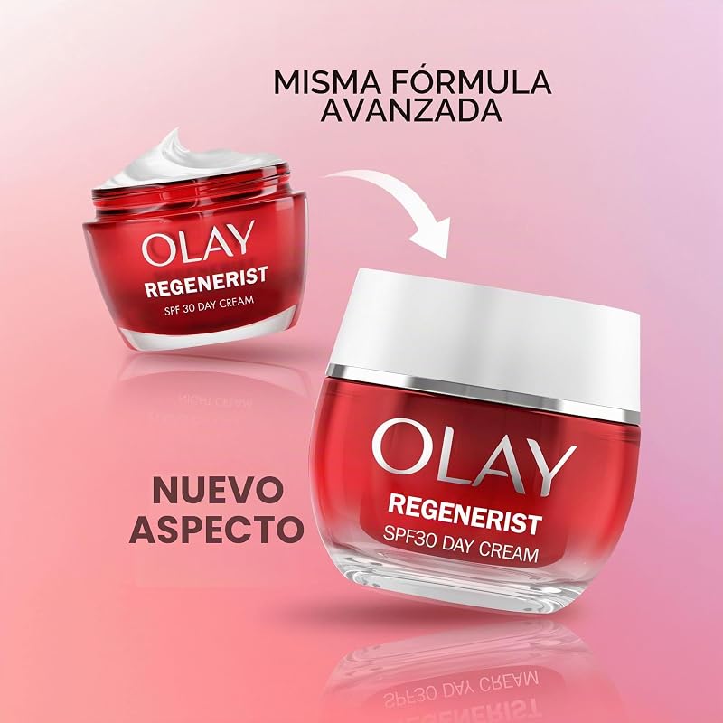 Regenerist Day Face Cream SPF 30 - Creme facial anti-rugas para mulheres com protetor solar, niacinamida e peptídeos para firmar, hidratar e renovar a pele, creme facial não oleoso, 50 ml