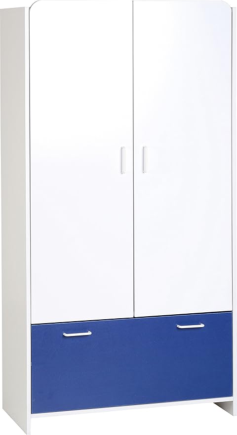 Lollipop 2 Door 1 Drawer Wardrobe Cabinet Childs Kids Childrens