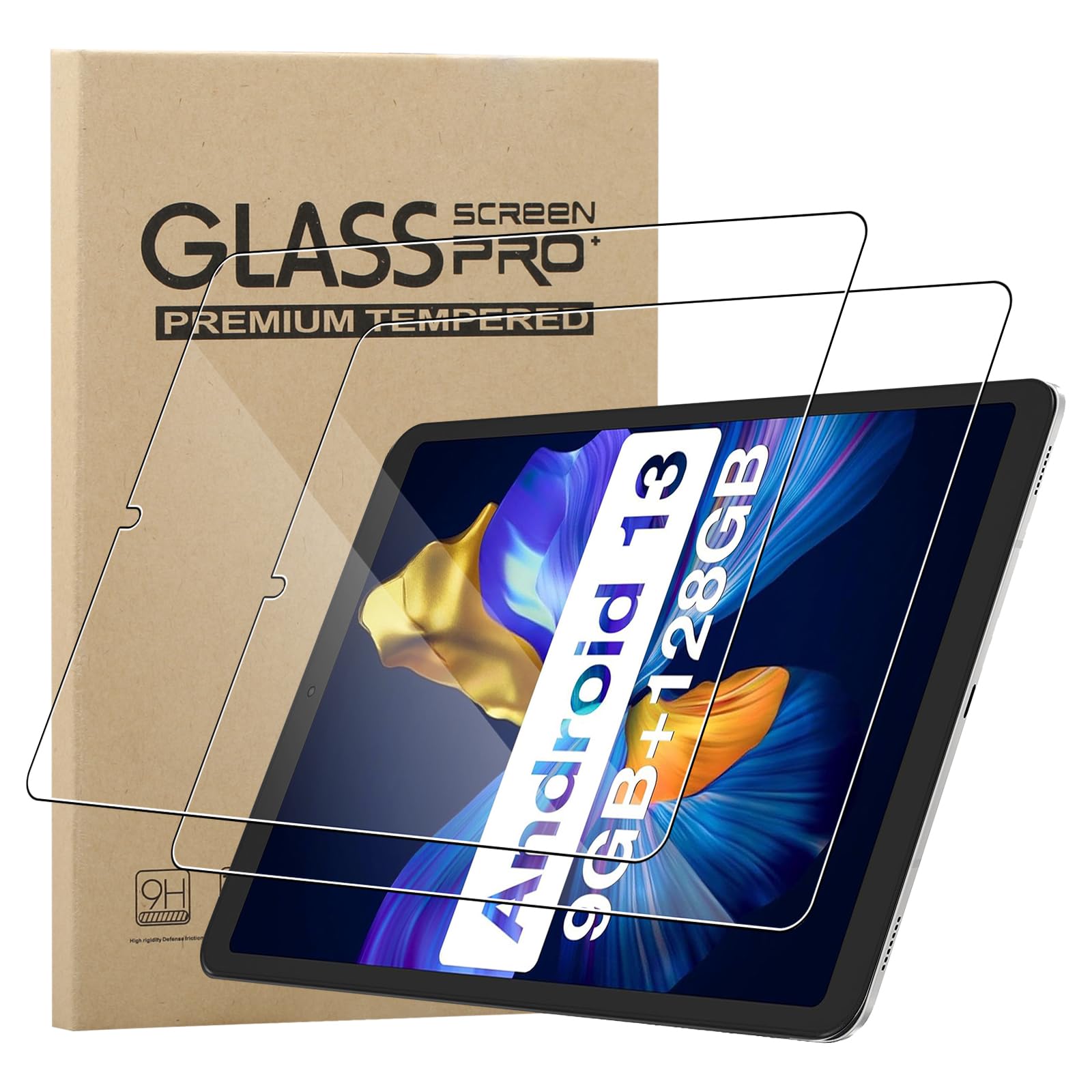 KZIOACSH Screen Protector for DOOGEE T20 Mini/DOOGEE T20 Mini PRO 8.4 Inch,2 Pack [9H Toughness] [HD Clarity] Tempered Glass Screen Cover [Bubble-Free] Anti-Scratch Anti-Fingerprint Protective Film