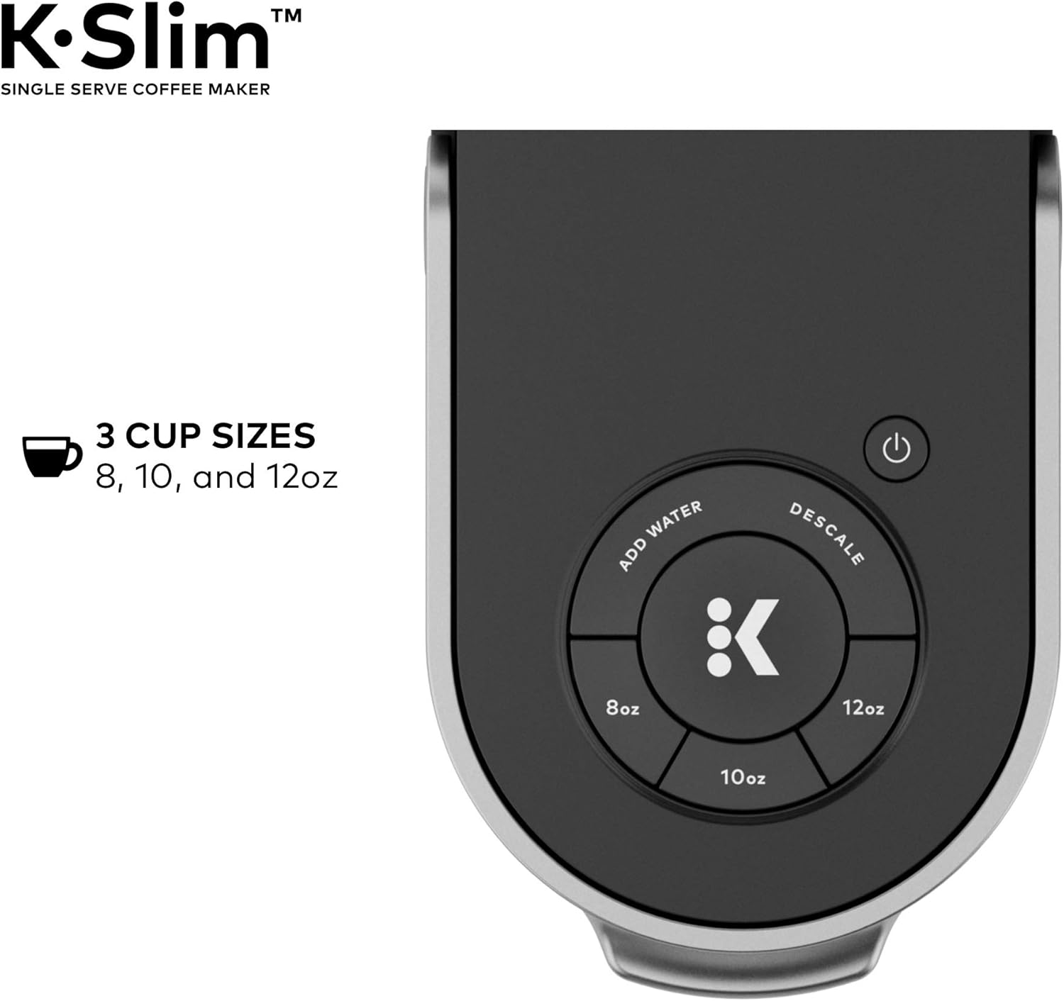 Keurig K-Slim Coffee Maker, Single Serve K-Cup Pod Coffee Brewer, 8 to 12 oz. Brew Sizes, Black: Kitchen & Dining