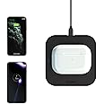 ZENS Single Wireless Charger Black - 10W Wireless Charger with Fast Charging for Apple iPhone & Samsung Galaxy (Non-Slip Surf