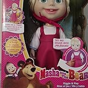masha and the bear 12 inch giggle and play masha doll