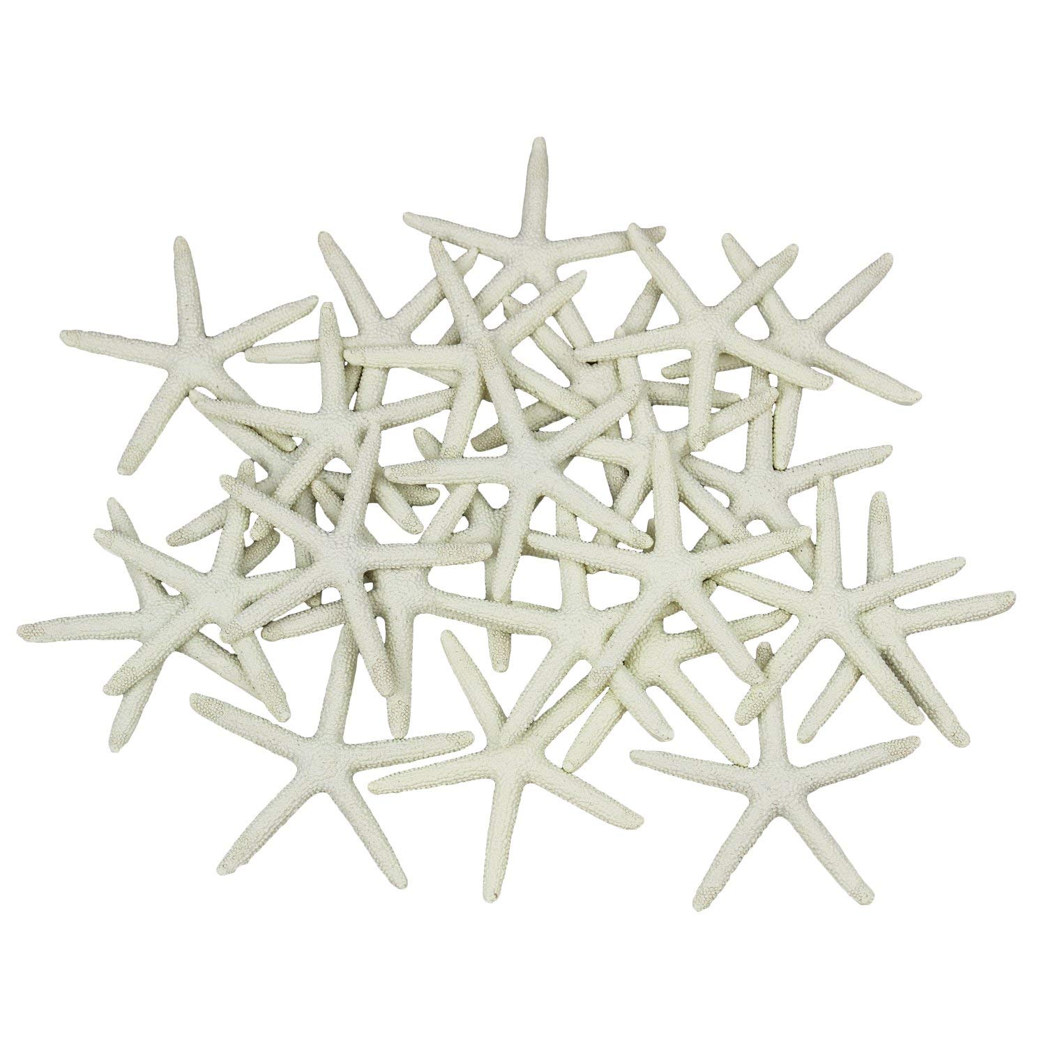 LJY 25 Pcs Artificial Resin Starfish - Mini Sea Stars for Crafts, Aquarium Decoration, Vase Fillers, Wedding and Christmas Decor, Odourless Resin Charms for DIY (Beige)
