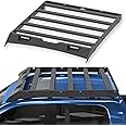 EYOUHZ for Ram 1500 Roof Rack Truck Cargo Basket with 2 LED Lights Compatible with 2009-2018 Dodge Ram 1500 & 2019 2020 Ram 1500 Classic Crew/Quad Cab, Top Cargo Carrier Rooftop Luggage Storage Holder