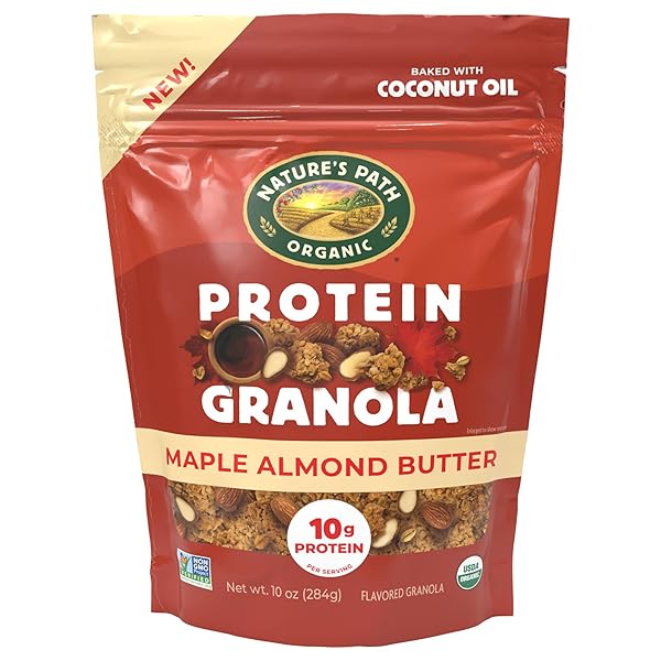 NATURE’S PATH ORGANIC MAPLE ALMOND BUTTER PROTEIN GRANOLA,...