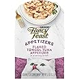 Purina Fancy Feast Appetizers Grain Free Cat Food Flaked Tongol Tuna Appetizer Lickable Cat Food Topper - (Pack of 10) 1.1 oz. Trays