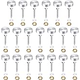 20Pcs Decorative Mirror Screws, Stainless Steel Screw Cap/Cover 18mm for Fasteners, Sign/Advertising Hardware, Nails, Constru