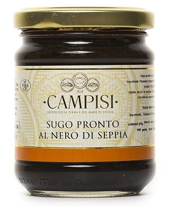 Campisi | Fertigsoßen basierend auf Fisch | (Tintenfischtinte | 220 gr.)