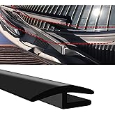 PVOTAWP 1.7M/ 5.6Ft Windshield Cowl Rubber Seal Strip, H-Shape Black Molding Trim Strips for Most Cars Trucks SUVs