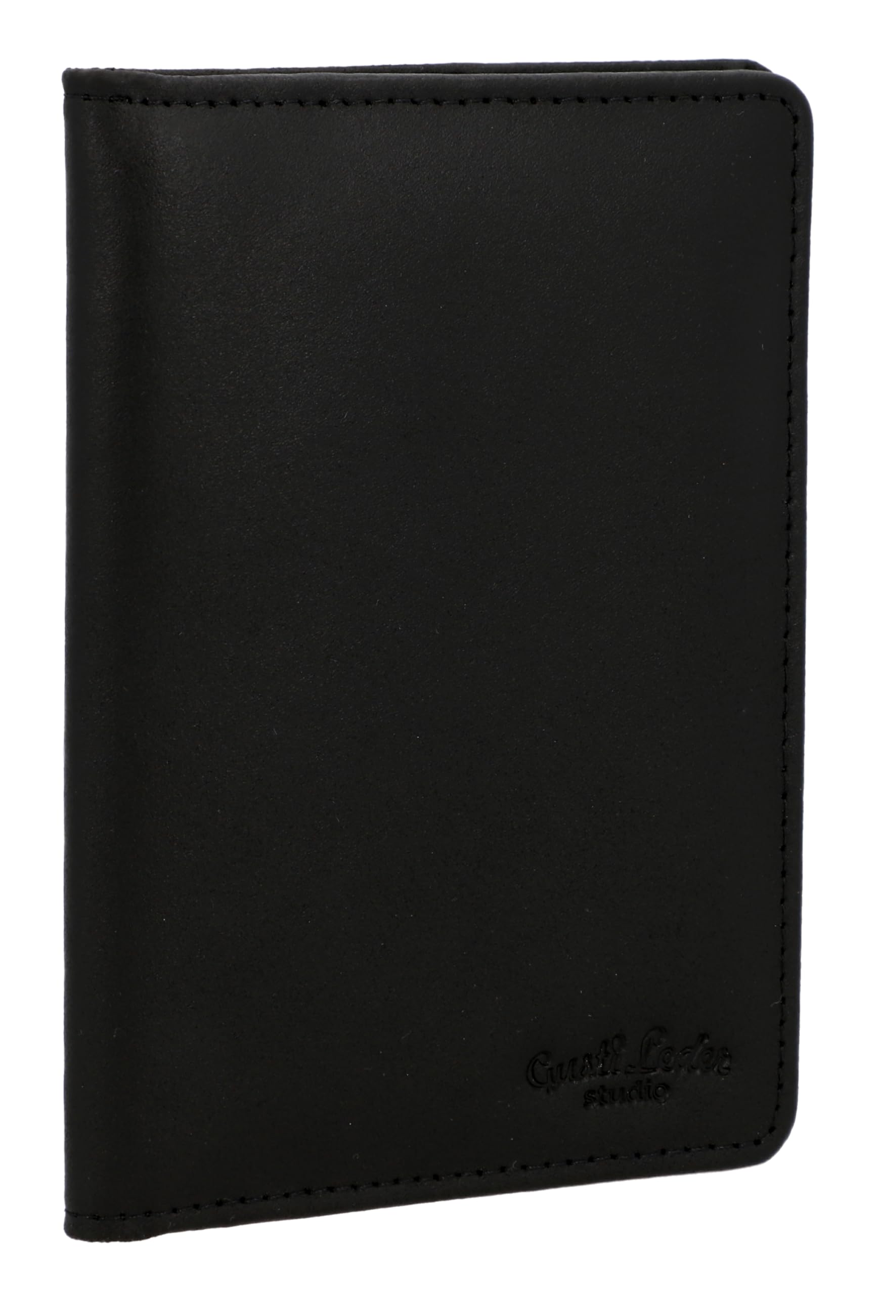 Gusti Brodie Passport Holder Leather Passport Case Protective Cover Black Leather, black, Retro