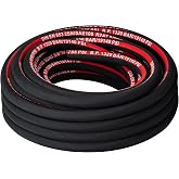 1/2" x 100ft Hydraulic Hose - High Pressure Hydraulic Rubber Flexible Hose | with 2-Layer High Tensile Steel Wire Braid,3989 PSI, -40&deg;C to 100&deg;C for Heavy Duty Machinery