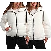 Steve Madden Womens Winter Jacket - Heavyweight Reversible Quilted Parka Puffer Coat Faux Fur Lined Jackets for Women
