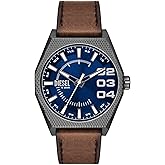 Diesel Scraper Men's Watch with Stainless Steel Bracelet or Leather Band