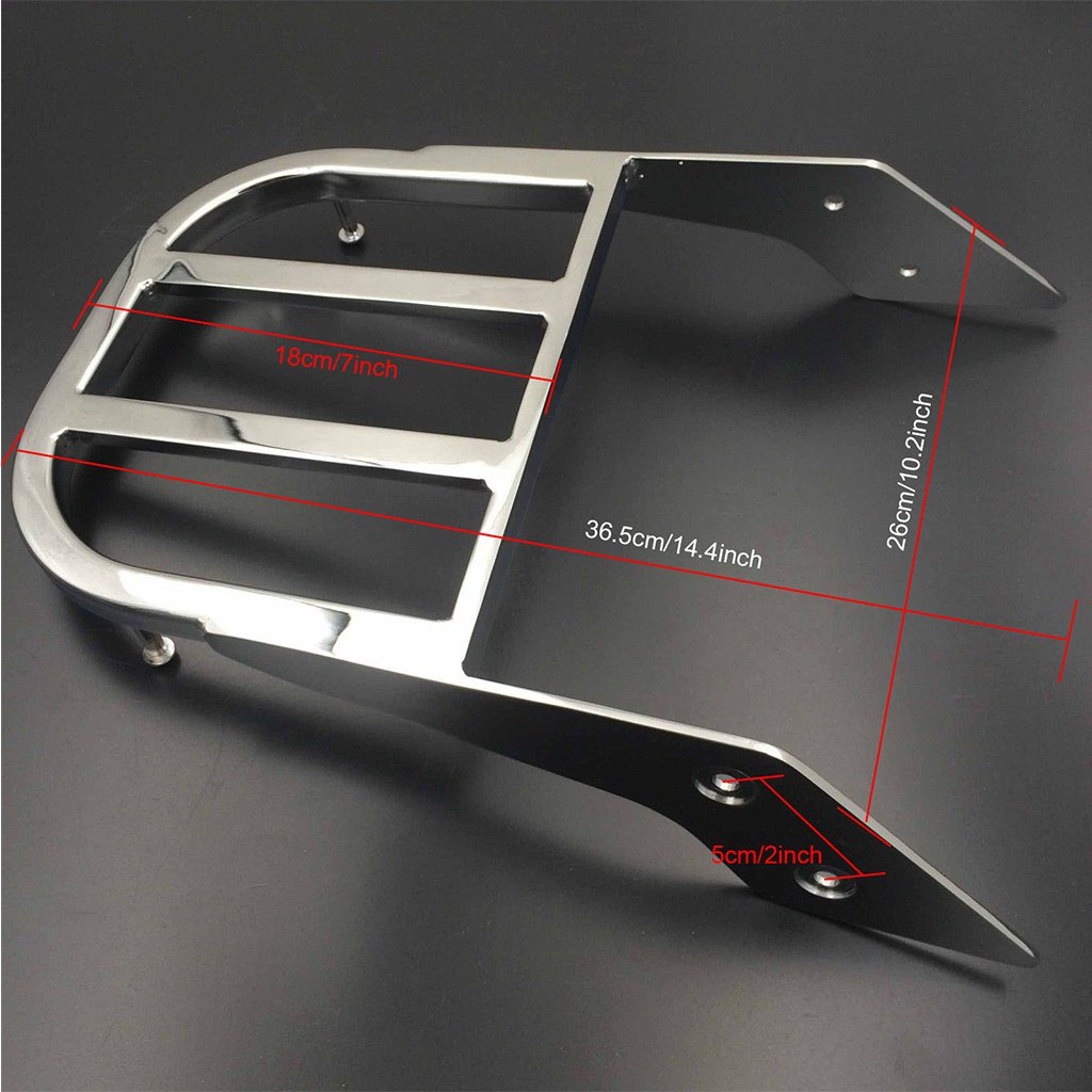 Motorcycle Solo Seat Sissy Bar Luggage Rack For Honda VTX 1300C 2002