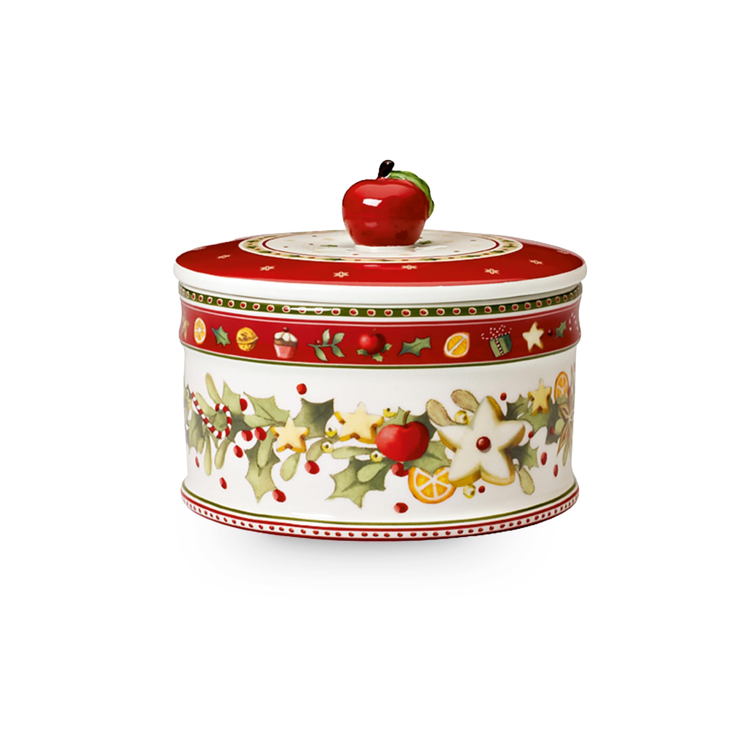 Villeroy & Boch 1486124524 Medium Winter Bakery Delight Pastry Box, Porcelain, Colourful