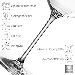 Leonardo Set 6 wine glass Puccini, clear, red