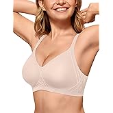 OEAK Women Seamless Bra No Underwire Push Up Anti Sagging Bralettes Everyday Supportive Racerback Bras (32A to 40D/42B)