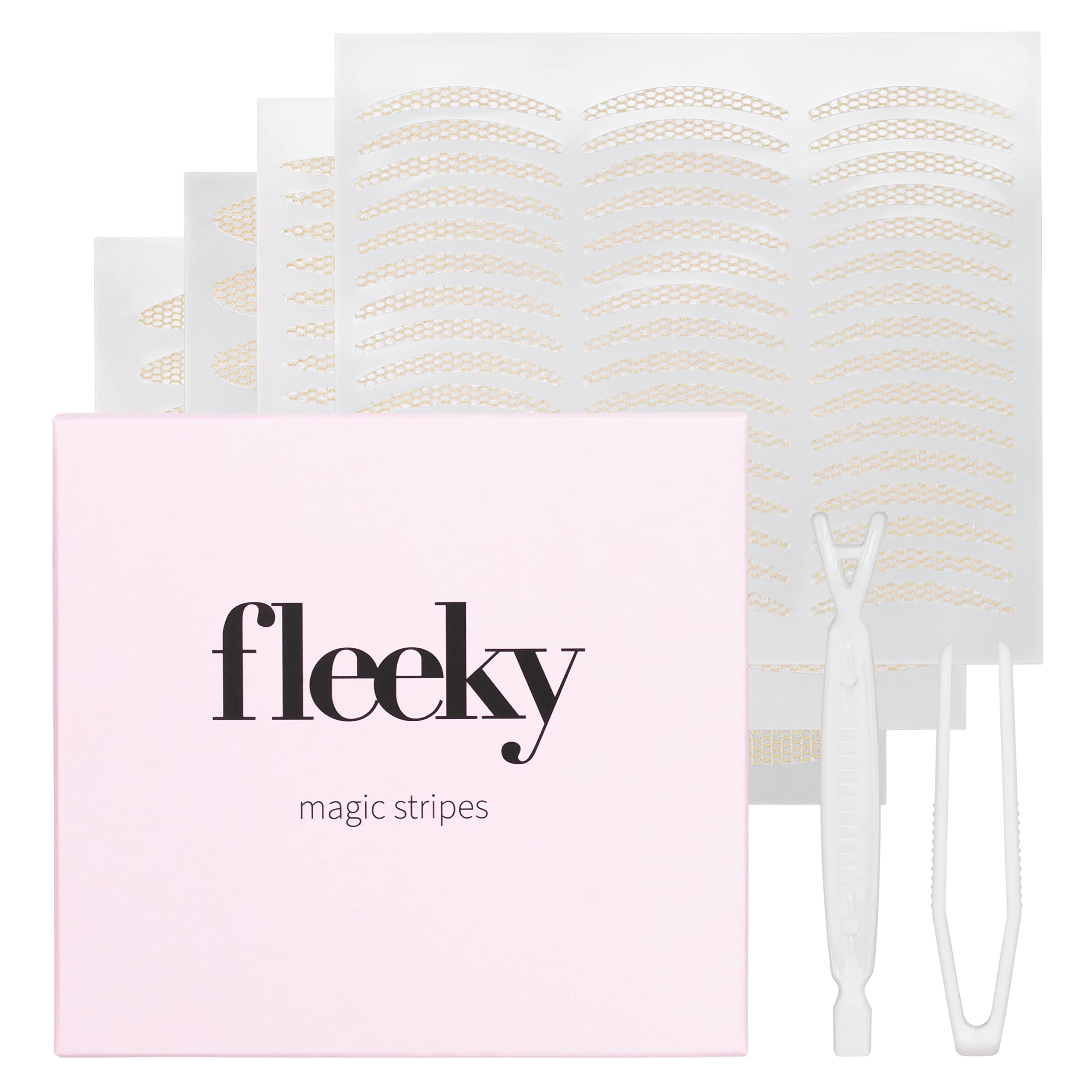 Fleeky Magic Stripes - Eyelid Stripes for Lifting without Surgery, Invisible Eyelid Tightening Tapes, Double Slip-On Lid Sticker for Laminating (Processed) (Mix)