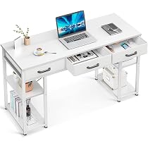 Amazon.com: ODK Office Small Computer Desk: Home Table with Fabric ...