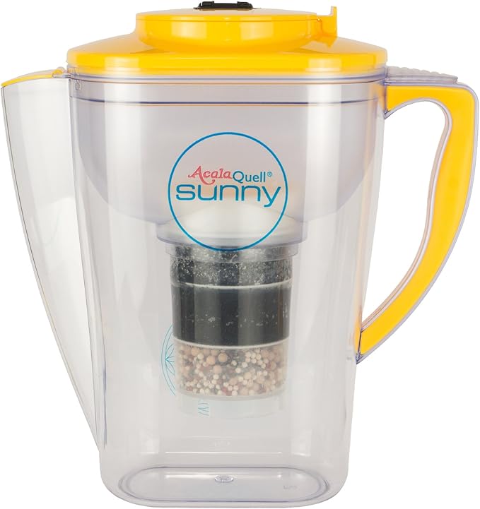 Water Filter AcalaQuell Sunny Yellow Water Filter Jug with Extra