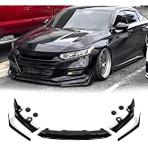 skkyoro Front Bumper Lip Splitter Spoiler for Honda Accord 2018 2019 2020 | ACR Style 5Pcs Lower Chin Bumper Spoiler Splitter Protection Body Kit For EX EX-L LX SE Sport Touring 4-Door (Glossy Black)