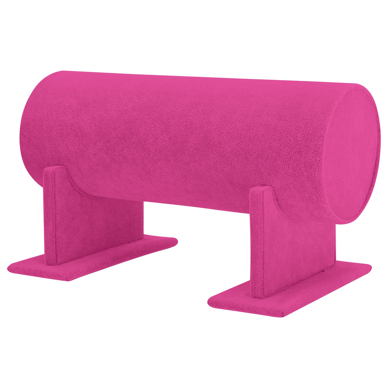 Jewelry Display Stand, Velvet Headband Hair Clasp Holder Display Stand Rack Velvet Jewelry Tower Bracelet Holder, Hair Bands Rack for Cat Ear Band Headpieces Chains Home Dresser Organization(Pink)