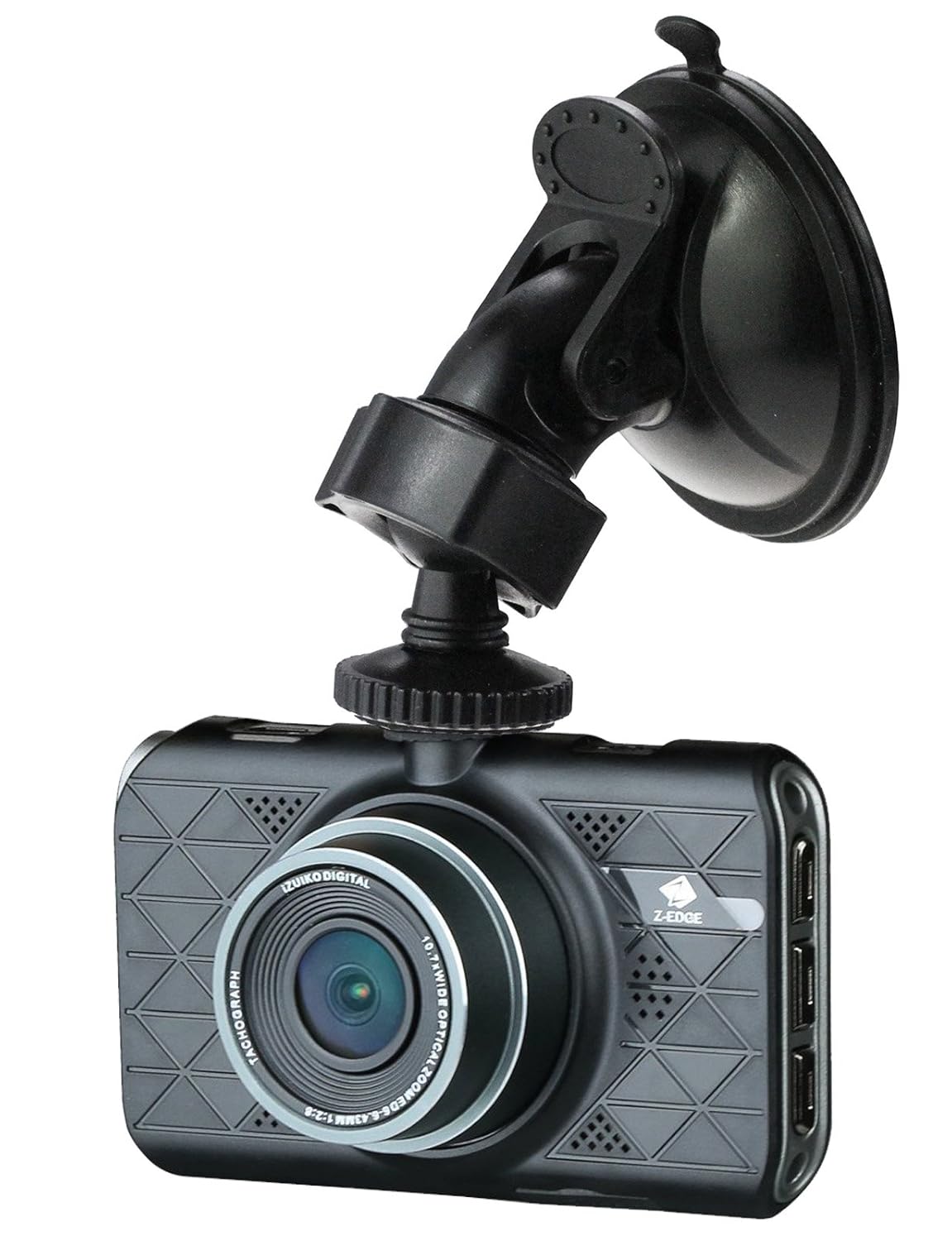 Navitech Dash Camera Adjustable Rotating Suxction Cup Mount with 1/4" Screw Mount Adapter For Z-Edge Z3 Dash Cam 3" Screen 2K 2560 x1080 Ultra HD Car Dash