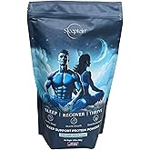 Sleeptein™ Sleep Support Protein Powder Nighttime Recovery with Casein, Grass Fed Whey, Magnesium, GABA, L-Theanine, Melatonin, and Natural Sleep Aids