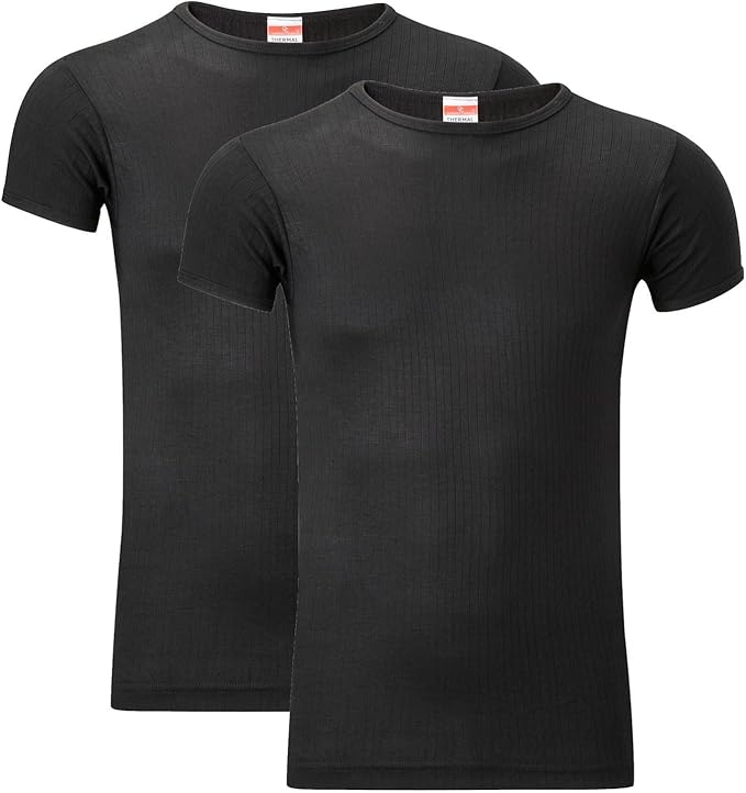 Heatwave® Pack of 2 Men's Thermal T Shirt, Warm Underwear Baselayer, S