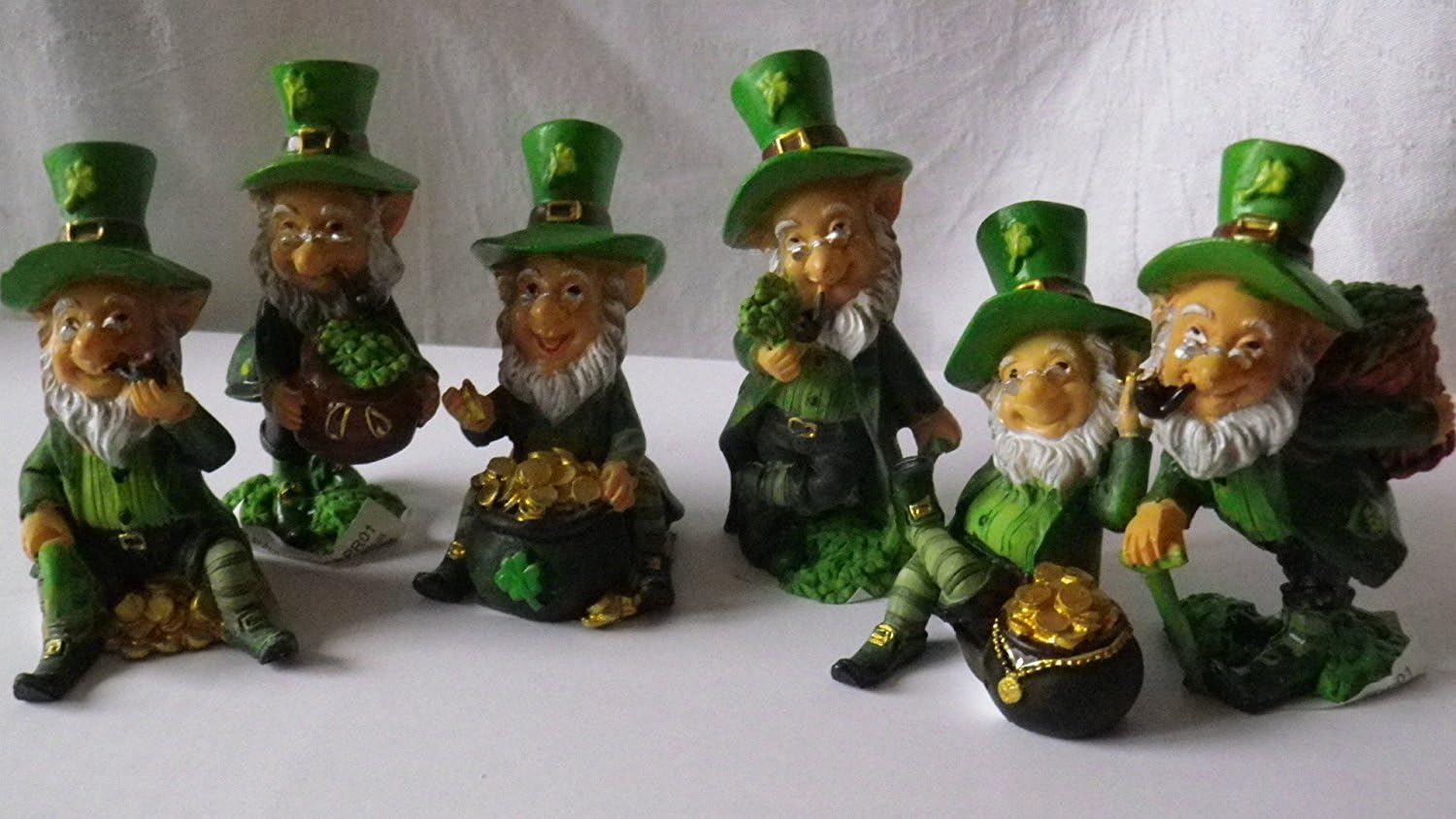 Puckator Fun Collectable Lucky Leprechaun Figurine, resin, Mixed