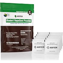 Amazon.com: ARFEN Rodent Repellent Pouches, Peppermint Oil, All ...