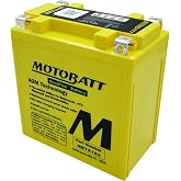 MotoBatt DB Electrical MBTX16U New Battery for Motobatt Battery 19Ah, Kawasaki, Moto Guzzi, Suzuki, Piaggio-Gilera Fuoco, Polaris Atv, Suzuki Motorcycle YTX16-BS YTX16-BS-1 YTX20A-BS YTX20CH-BS