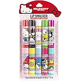 Lip Smacker Sanrio Hello Kitty and Friends 10 Piece Flavored Lip Balm Party Pack, Clear Matte, For Kids, Men, Women, Dry Lips