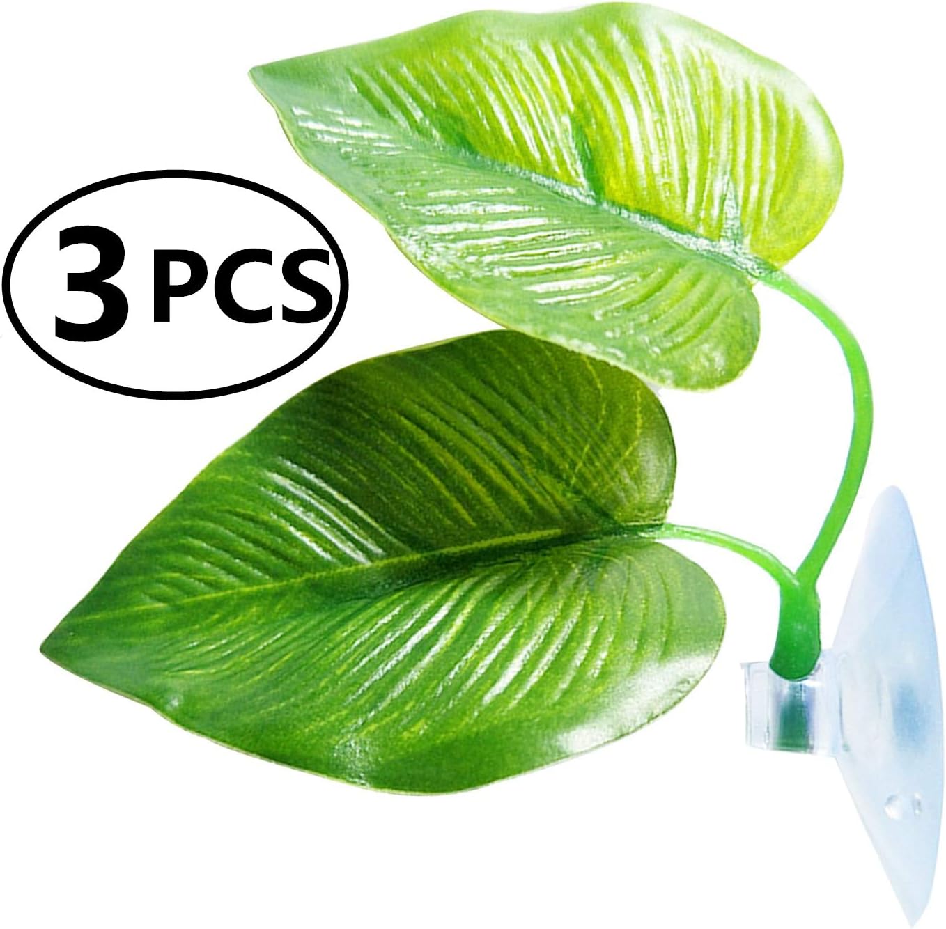 GUCTOP Betta Hammock Leaf with Suction Cup, Fish Habitat Plastic Aquarium Plant