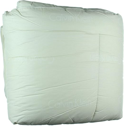Amazon Com Calvin Klein Shadow Stripe 200tc Comforter Beige King