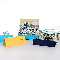 MACTANO 3D Art Memo Pad, Creative The Great Wave