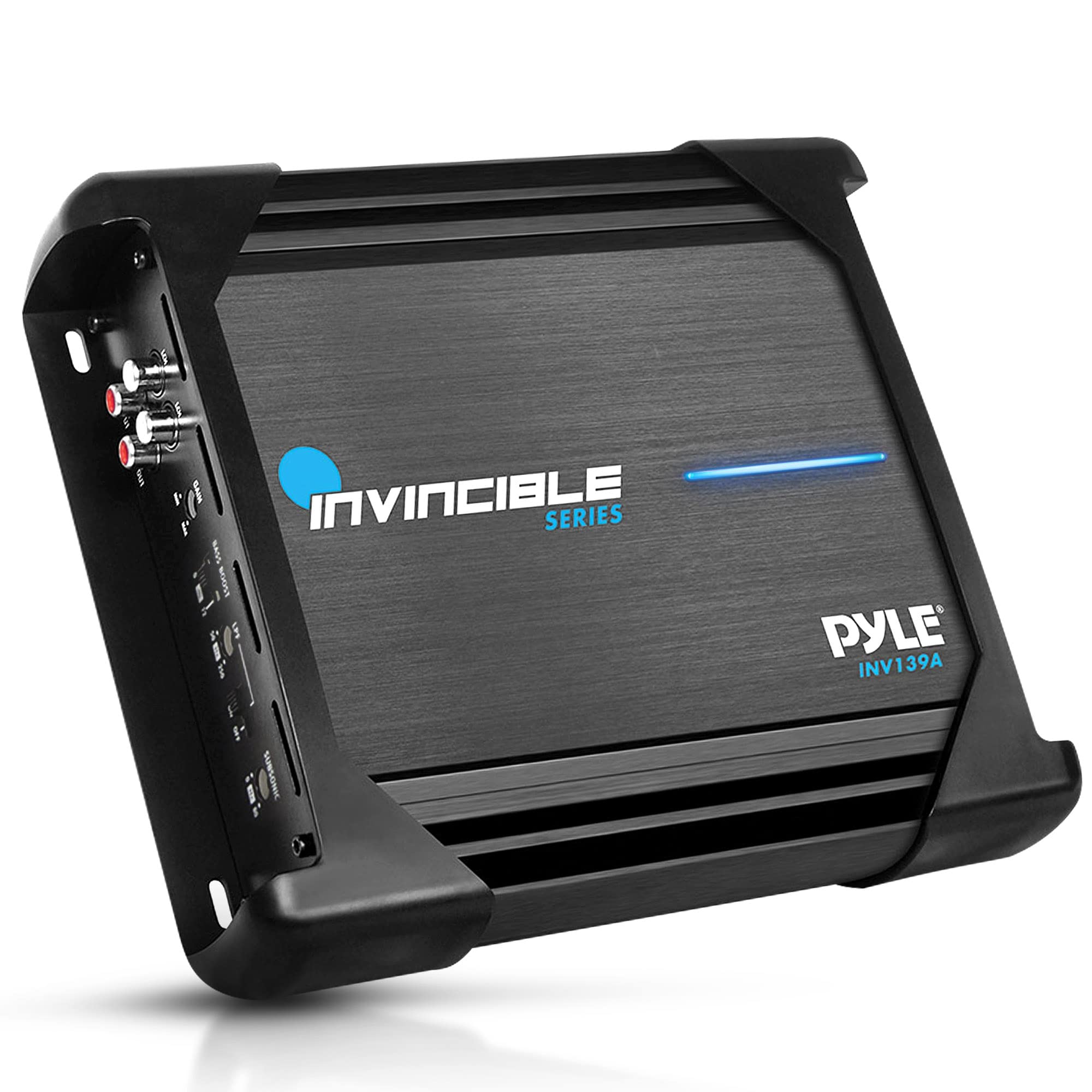 Pyle 9” Class AB Mosfet Amplifier - Invincible Series Monoblock Amp, 1 Channel 2000 Watts Max, Mosfet PWM Power Supply, High-Current Dual Discrete Drive Stages, Advanced Protection Circuitry
