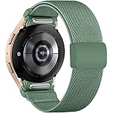 Chinber Stretchy Bands Compatible with Samsung Galaxy Watch 7 6 5 4 FE Band 40mm 44mm/5 Pro Band/Galaxy Watch 6 4 Classic 47mm 43mm 42mm 46mm, One Click No Gap Gradient Print Nylon Strap