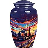 Truck Urn for Human Ashes Adult Male, Cremation urn for Human Ashes Adult Female, Memorial Gift for Decorative 10Inch