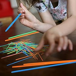 Boao 200 Pieces Pick up Sticks Game Toys with 2