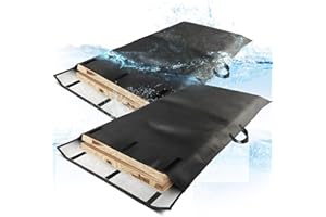 ROSROSE Table Leaf Storage Bag Padded 2 Pack, Waterproof Heavy Duty Dining Table Leaf Bag with Adjustable Closure, 51x 28in Extra Thick Flannel Backing Table Leaf Cover, Fit 48x24in Leaves, Black