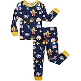 PATPAT Bamboo Viscose Pajama Sets for Toddler Boys & Girls Baby Kids, Ultra-soft Snug fit Pjs Sleepers for Birthday Holiday